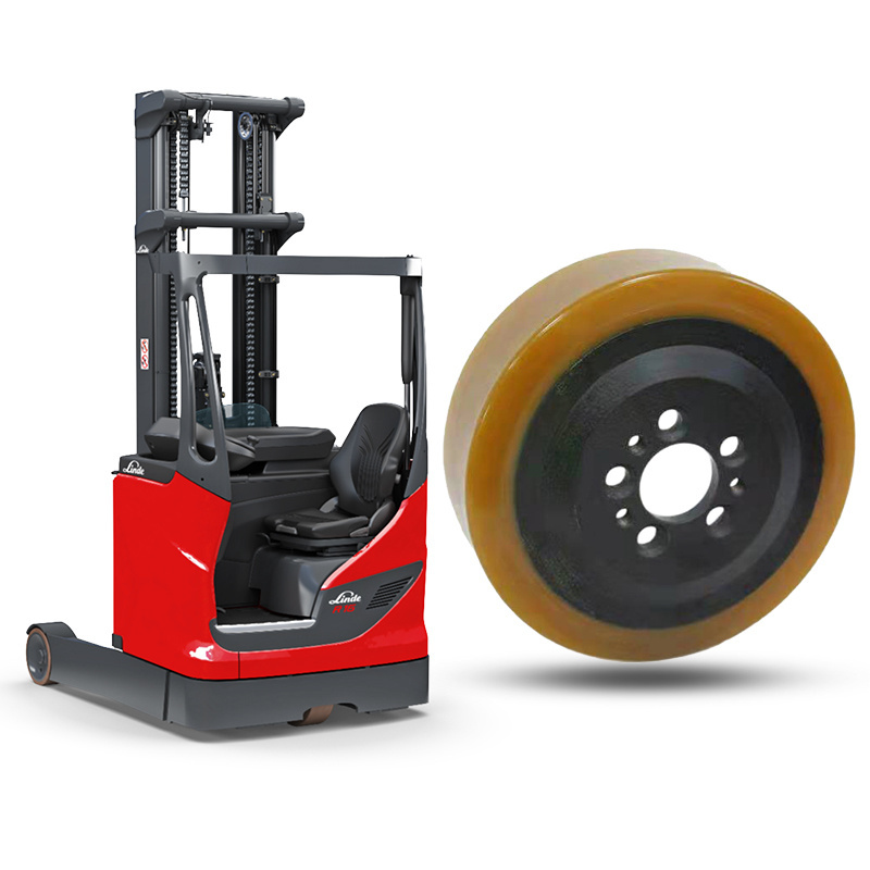 LINDE T20  Forward Reach Electric Forklift Truck PU Driving Tires 230*75mm Durable Drive Wheels