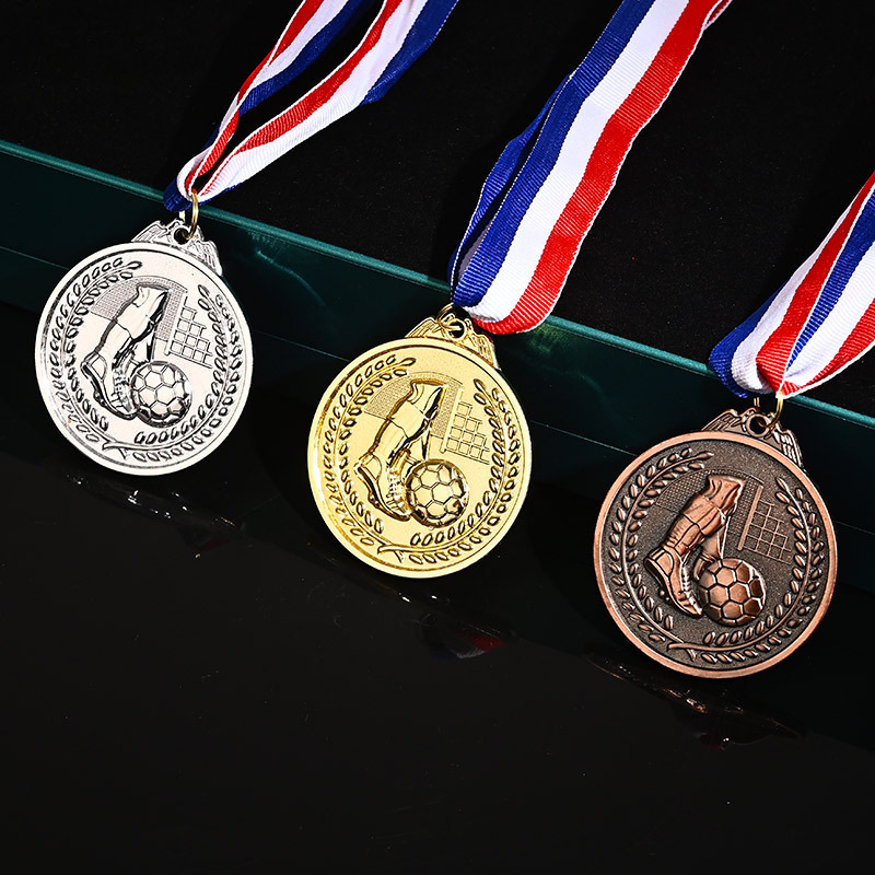 wholesale custom medal plain running competition badminton game basketball football sport medal with ribbon gymnastics