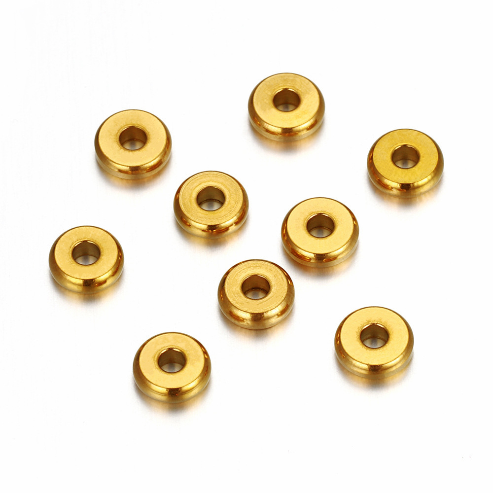 Various sizes Stainless steel spacer beads Silver / Gold / Rose gold spacer beads for Jewelry Bracelet making