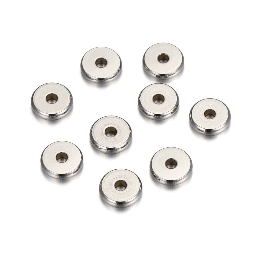 Various sizes Stainless steel spacer beads Silver / Gold / Rose gold spacer beads for Jewelry Bracelet making