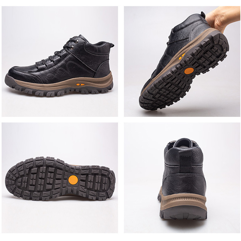 Wholesale Breathable Anti-smash Anti-puncture Leather Welding Insulated Steel Toe Custom logo casual Safety Shoes Work Boots