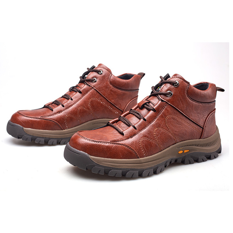 Wholesale Breathable Anti-smash Anti-puncture Leather Welding Insulated Steel Toe Custom logo casual Safety Shoes Work Boots