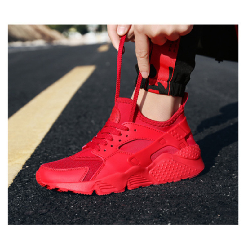 Anti-skid and shock absorber mesh breathable sneakers fashionable personalized running shoes