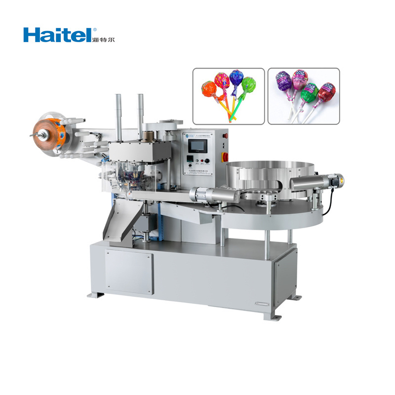 HTL-200 Automatic ball lollipop twist packing machine automatic lollipop sorting wrapping machine