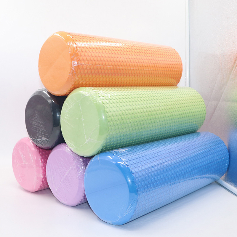 Wholesale high density solid foam roller fitness workout home exercise EVA foam roller