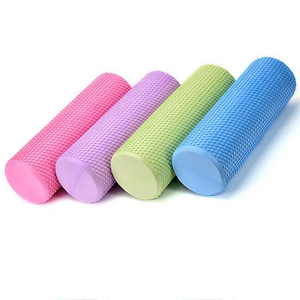 Wholesale high density solid foam roller fitness workout home exercise EVA foam roller