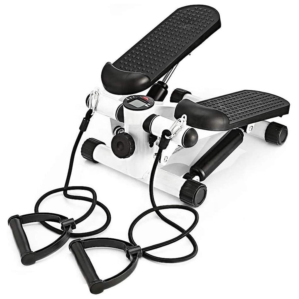 Multi-Functional Home Gym Stepper Mini Twist Stepper Fitness Aerobic Stepper Nordic Walking Machine With Resistance Bands