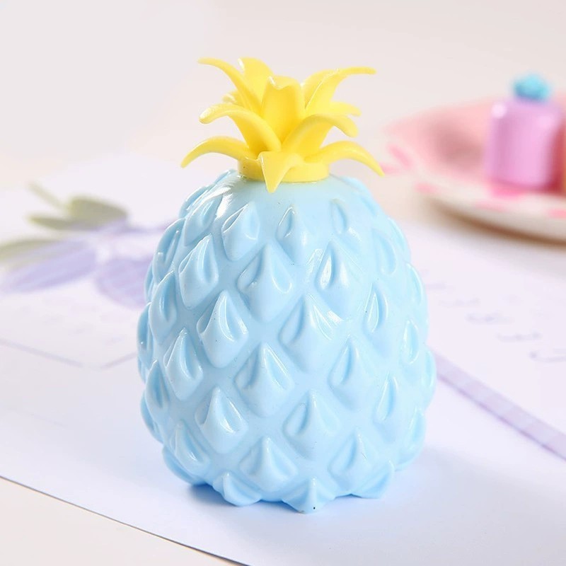 Pineapple Stress Balls Toy Fruit Fidget Toys Anger Relief Toys Gel Water Beads - Squeeze Pull and Stretch Stress Reliefer