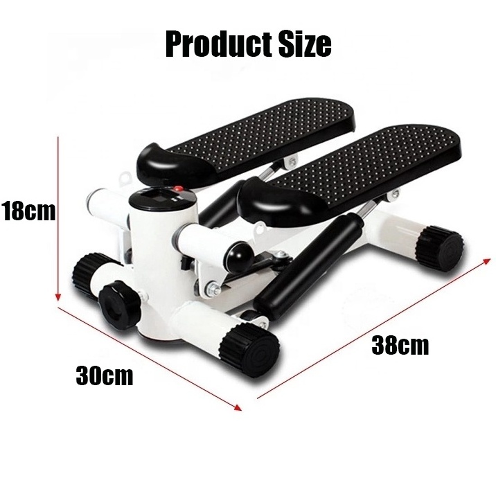 Multi-Functional Home Gym Stepper Mini Twist Stepper Fitness Aerobic Stepper Nordic Walking Machine With Resistance Bands