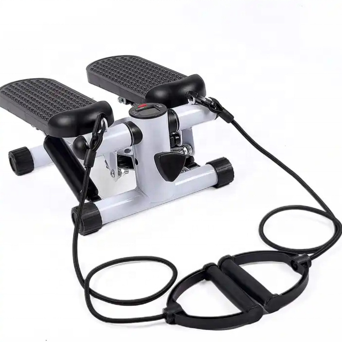 Multi-Functional Home Gym Stepper Mini Twist Stepper Fitness Aerobic Stepper Nordic Walking Machine With Resistance Bands