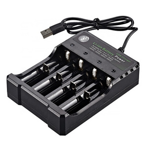 Smart Charger usb Cable Wholesale for Bmax brand 3.7V Li ion 14500 18650 Battery Charger 4 Slots 04U