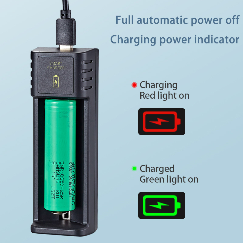 18650 Smart USB Battery Charger with Universal USB port for 3.7V 4.2V Ni mh 10440 14500 14650 16340 Battery Charger