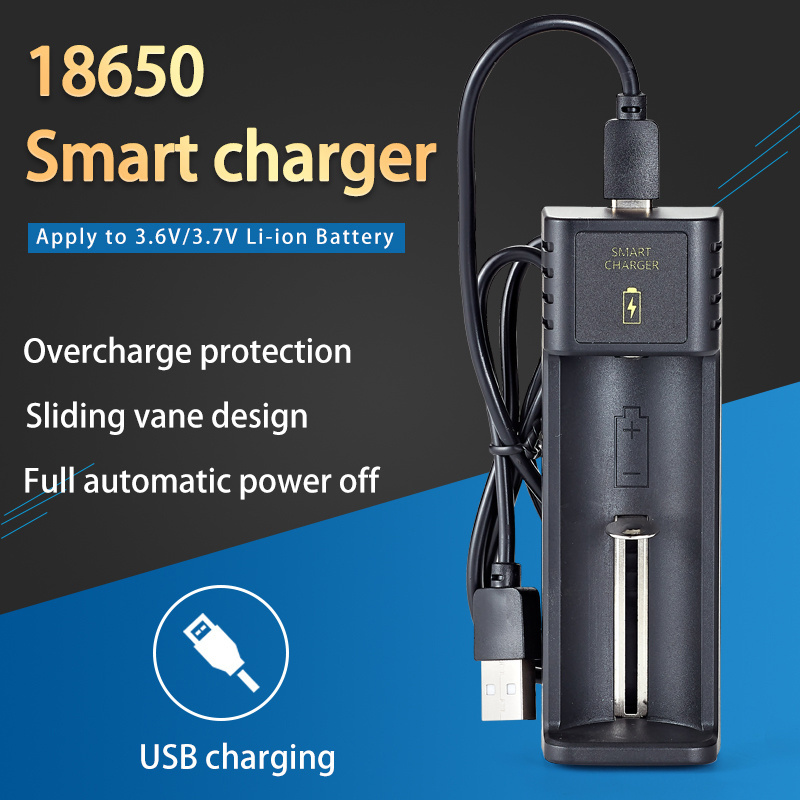 18650 Smart USB Battery Charger with Universal USB port for 3.7V 4.2V Ni mh 10440 14500 14650 16340 Battery Charger