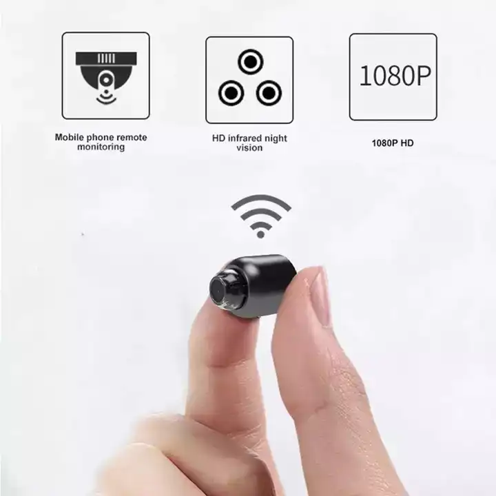 Hd Wifi Surveillance Camera Baby Monitor, Night Vision Motion Detection Camera Family Security Camera Monitoring Wide Angl