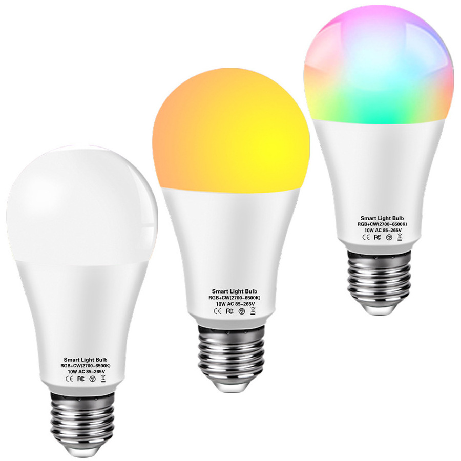 Homekit smart home bulb 12W 15W 18W RGB CW WW WiFi support 1000lm dimmable LED bulb light E27 lamp base smart home led light