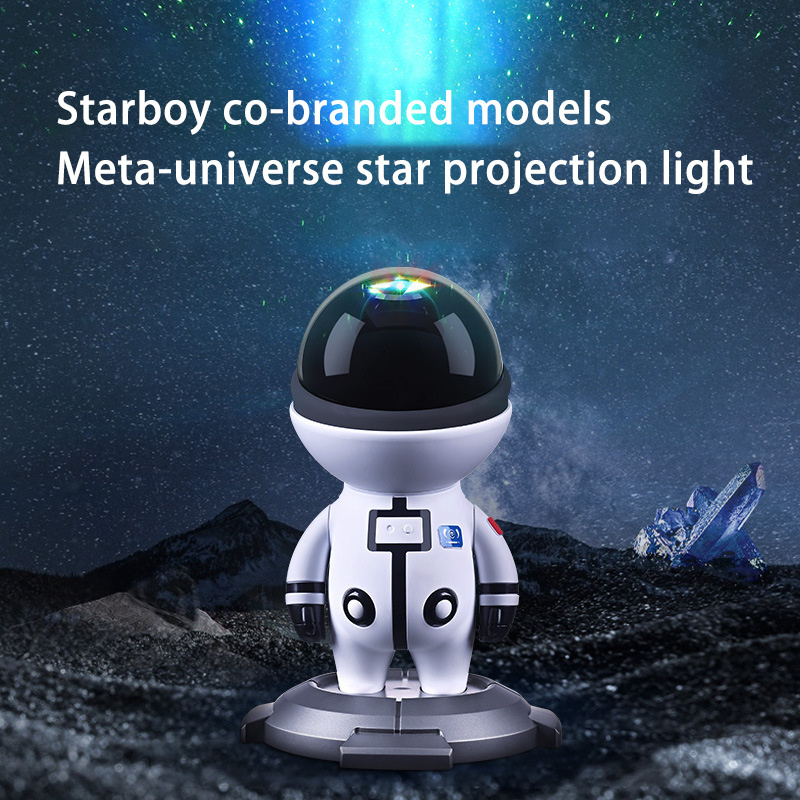 New astronaut starry night light indoor bedroom ambient projection lamp starboy co-branded ornaments star projector