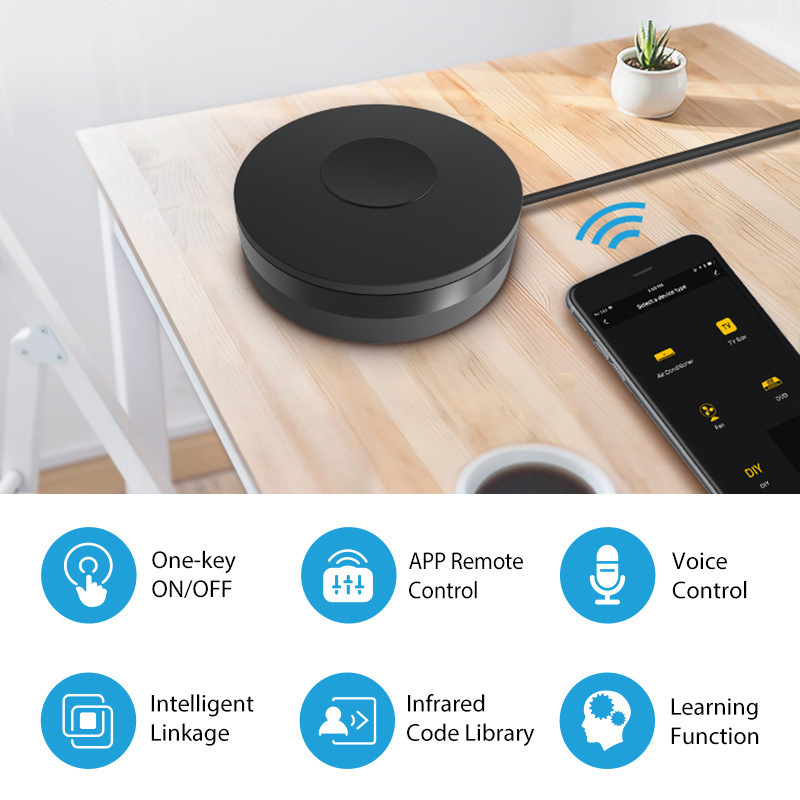 Neo WiFi IR remote control wireless Tuya smart Alexa RF controller App and voice control BLE smart home devices