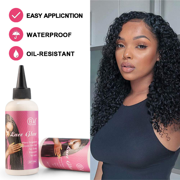 5 oz strongest long lasting sweatproof waterproof lace glue strong clear fast dry hair glue for lace frontal wig