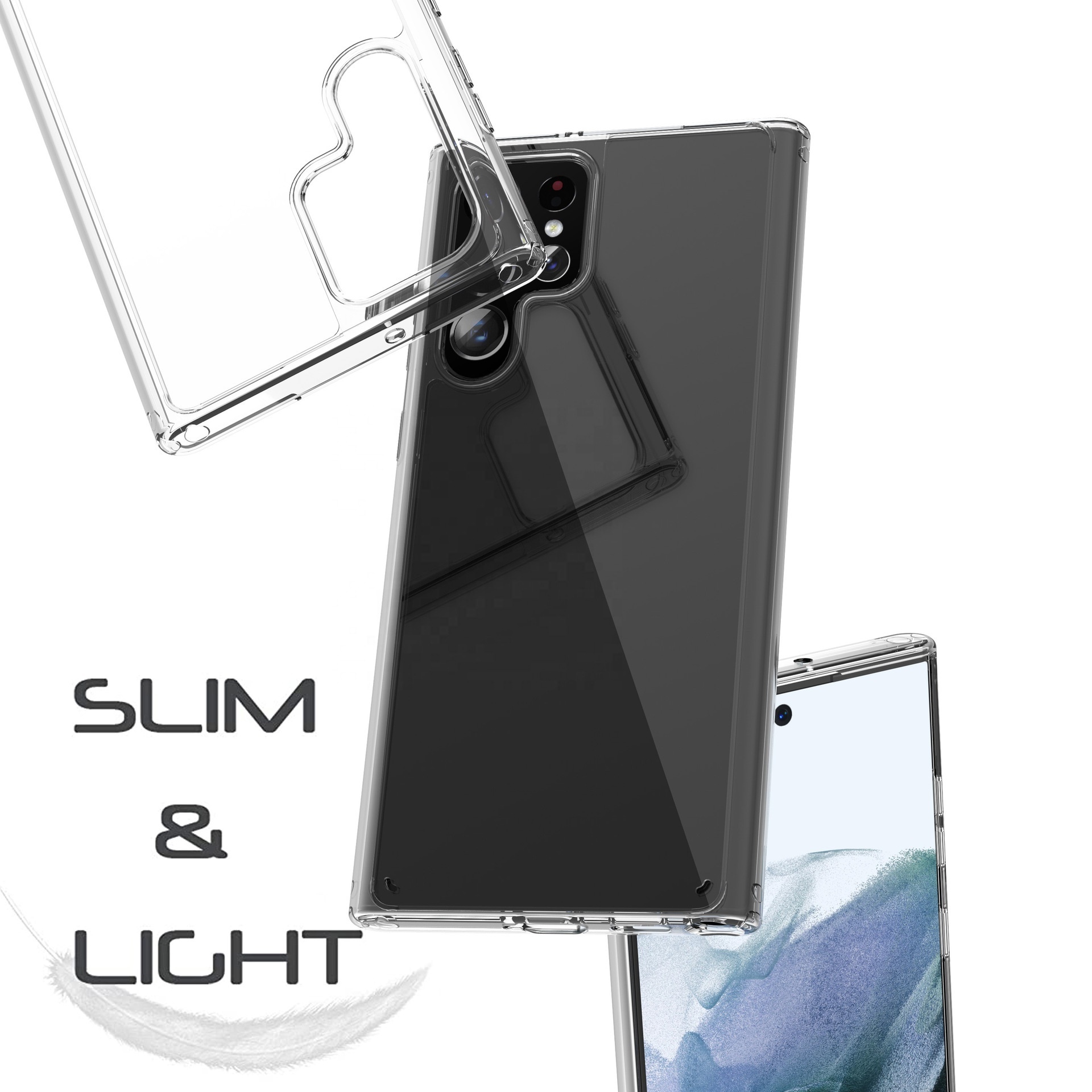 Premium Crystal Clear for Samsung S24 Ultra Phone Cases S23 Ultra High Quality TPU Cover  for Samsung Galaxy S24 Case