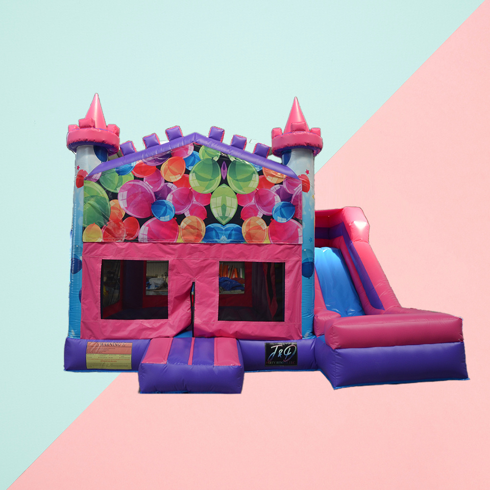 Customized Commercial Grade PVC Course Used Commercial Bounce Houses For Sale White Adult Bounce House Inflatable With Ball Pit