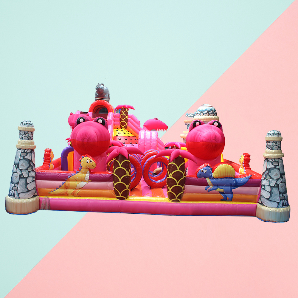 New Design Colorful Inflatable White Carousel Bounce House Moonwalk Bouncer Comercial Inflatable Castle blower