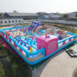 Hot Sell Adult and Child Water Park Floating Inflatable Floating Park 50 Obstacle Course