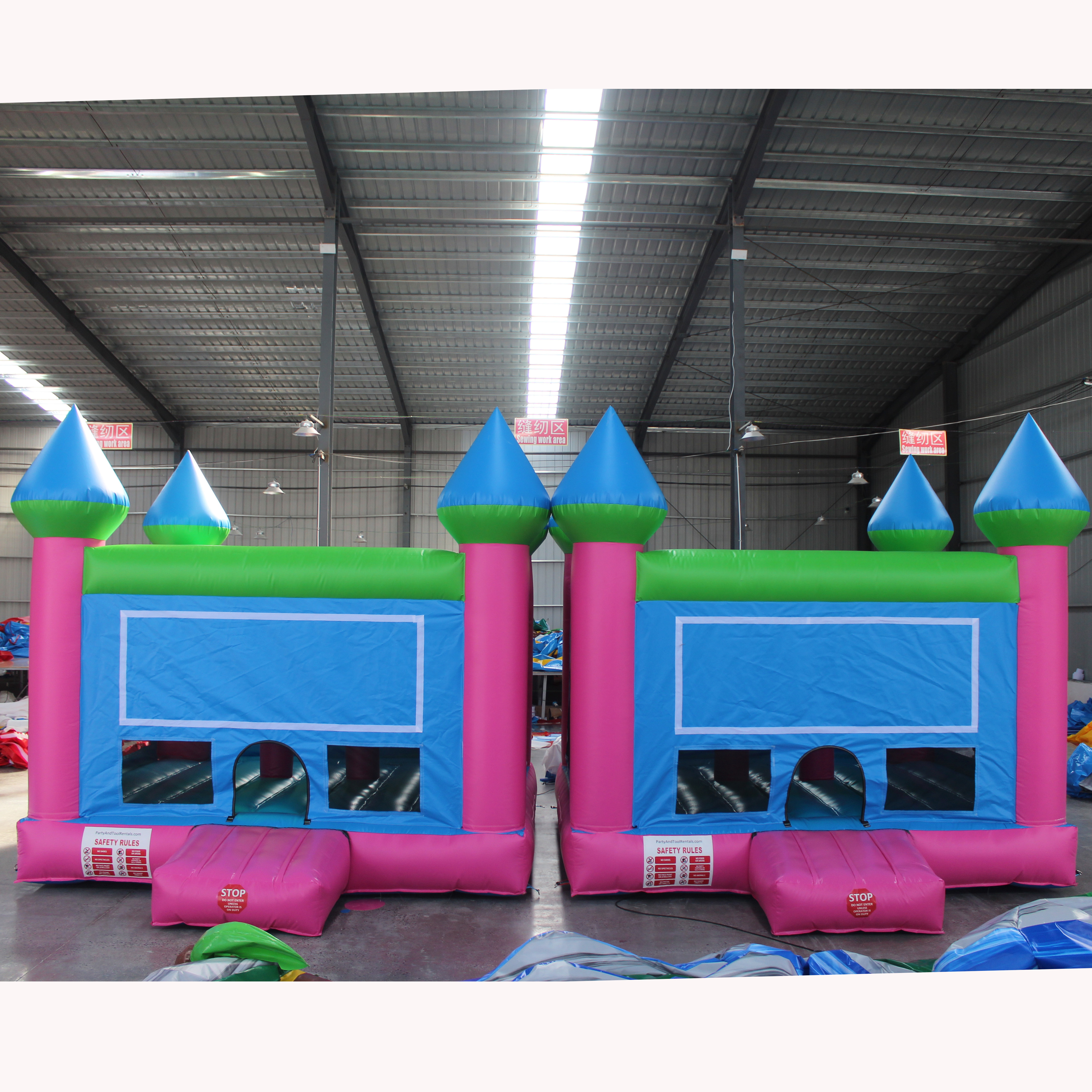 Customized Commercial Grade PVC Course Used Commercial Bounce Houses For Sale White Adult Bounce House Inflatable With Ball Pit