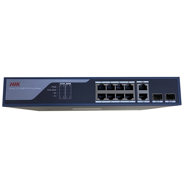 Hik Brand Ethernet Network Switch DS-3E1310P-SI 8 Port Fast Ethernet Smart POE Switch