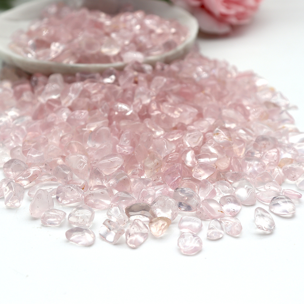 Bulk Wholesale Natural Gemstone Chips Healing Rose Quartz Chips Crystal Chips