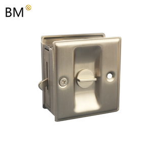 Durable Stainless steel cavity pocket door mortise sliding barn door locks