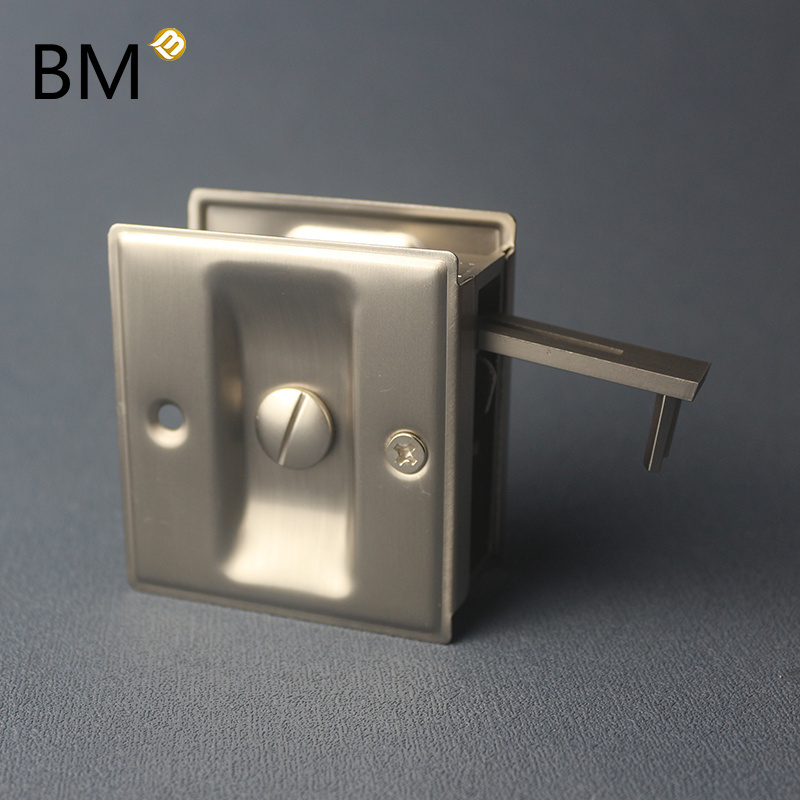 Stainless steel bedroom cavity pocket latch hook sliding door lock pocket door non locking locking latch bedroom cavity pocket