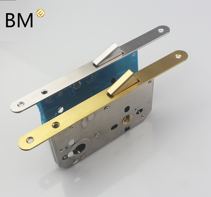 Automatic closed hidden latch magnetic mortise lock door lock body