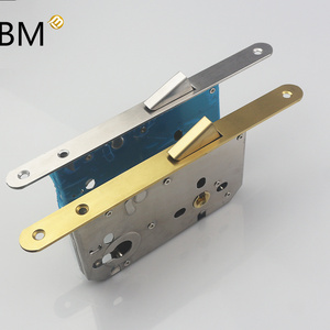 Automatic closed hidden latch magnetic mortise lock door lock body