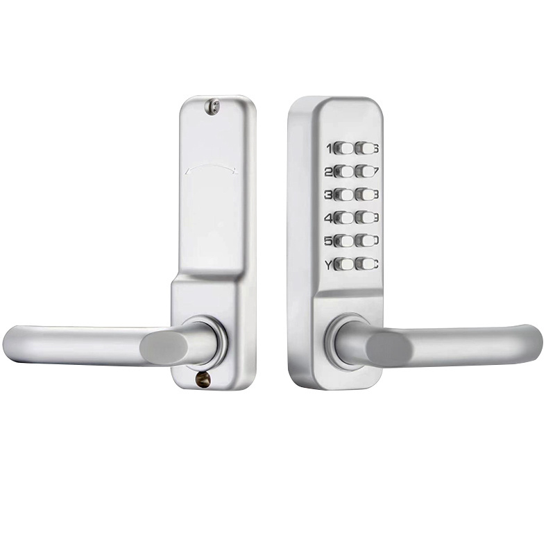 Popular style Zinc alloy combination mechanical code door lock/ push button door lock with lever handle