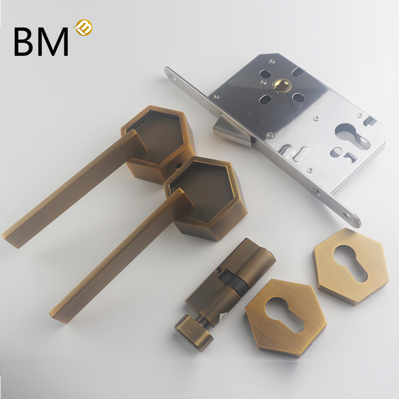 Bronze/ grey modern Zinc alloy interior door handle