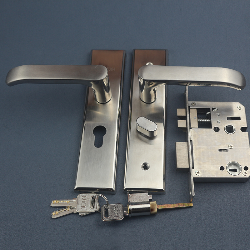 200 mm Long plate Stainless steel lock wooden door stainless steel door lock