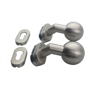 Bending type Stainless steel 304 door knobs for interior doors bedroom cupboard round door knobs