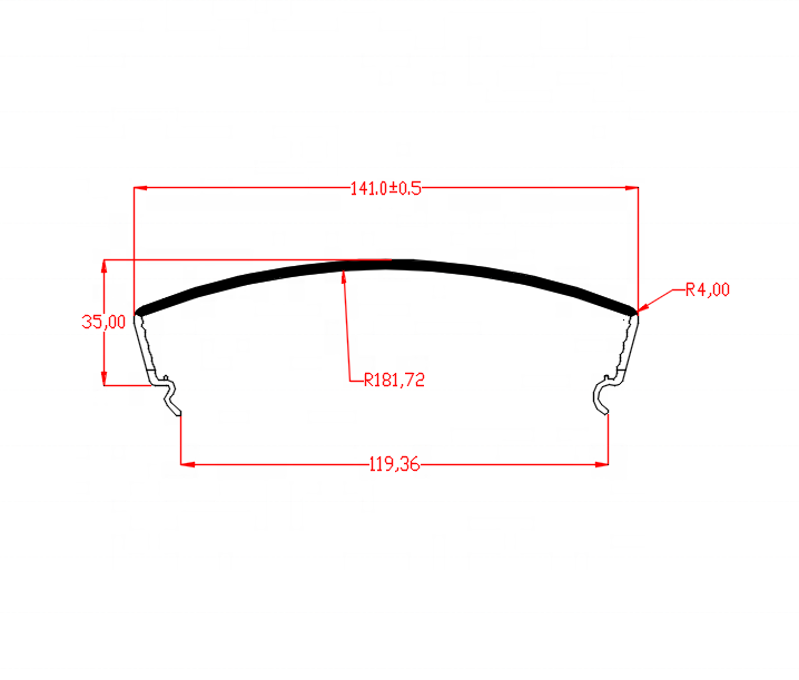 Bming extensive line custom wraparound prismatic diffuser light cover polycarbonate replacement transparent lighting diffus