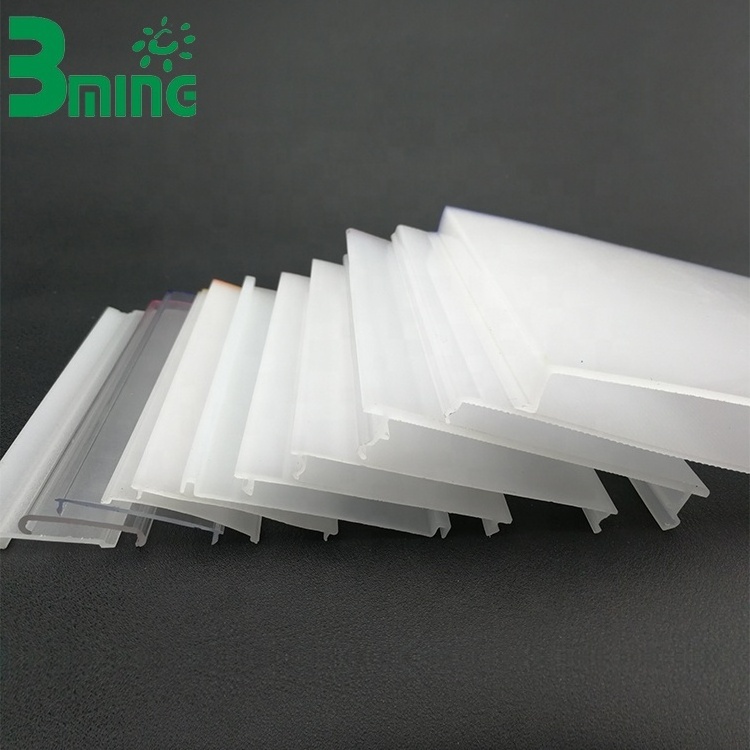 Bming Big C Shape Led Ceiling Light Cover Parts Extruded Plastic Profiles for Office Lighting