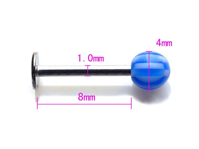 Acrylic Stainless Steel Eyebrow Navel Belly Lip Tongue Rings Nose Body Piercing Jewelry Bar Ring Wholesale