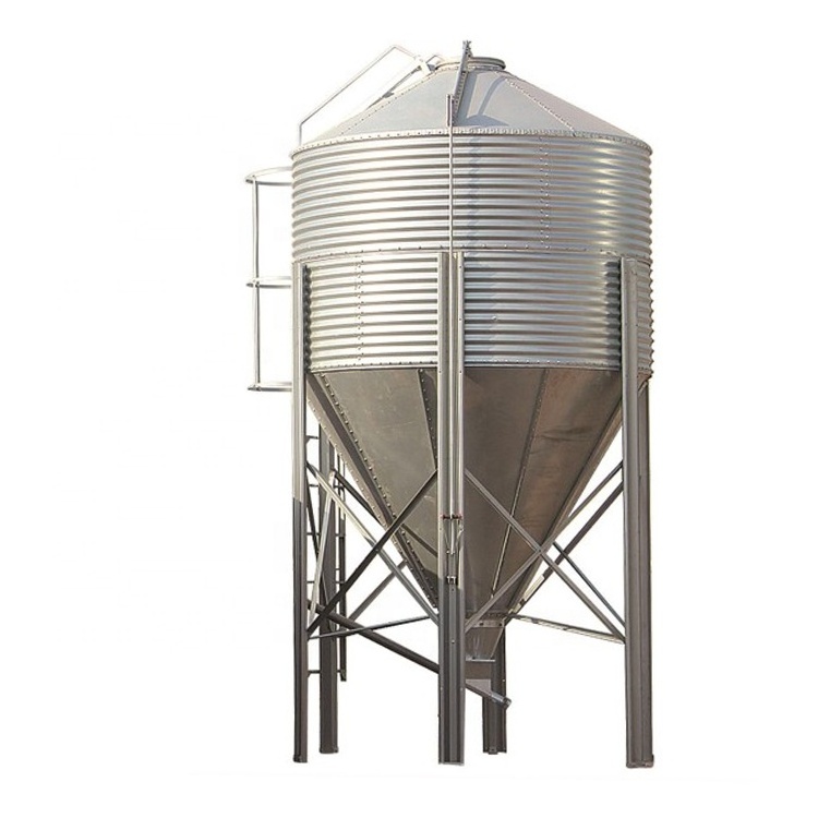 Customized Steel Chicken Feed Silo Small grain silo 3-30 ton capacity