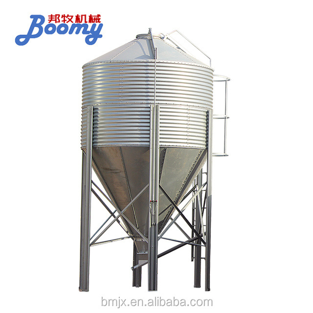 Wheat Corn Maize galvanized Grain Storage Silo, Poultry Chicken Feed Silo, Small Feed Silo