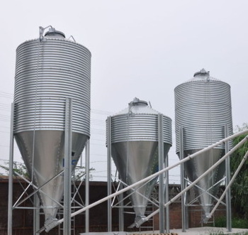 Customized Steel Chicken Feed Silo Small grain silo 3-30 ton capacity