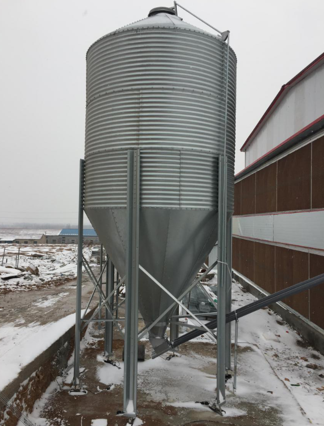 Wheat Corn Maize galvanized Grain Storage Silo, Poultry Chicken Feed Silo, Small Feed Silo