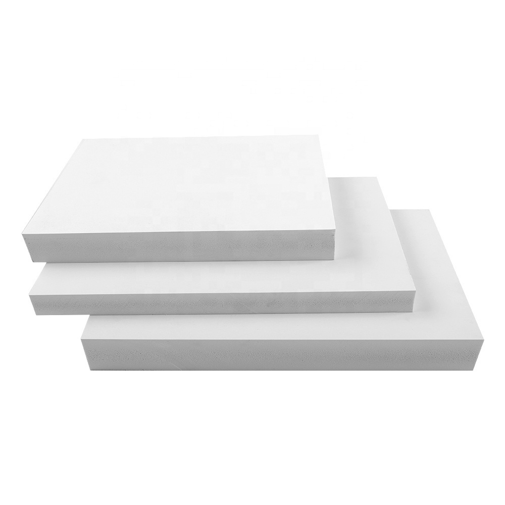 White hard plastic sheet PVC /WPC Foam Board /Sheet for kitchen bathroom cabinets floor Wall panels Ceiling