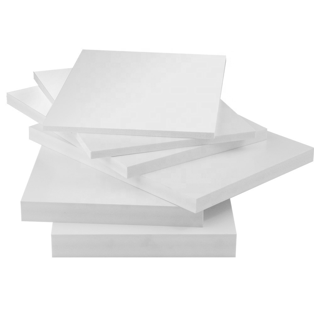 White hard plastic sheet PVC /WPC Foam Board /Sheet for kitchen bathroom cabinets floor Wall panels Ceiling