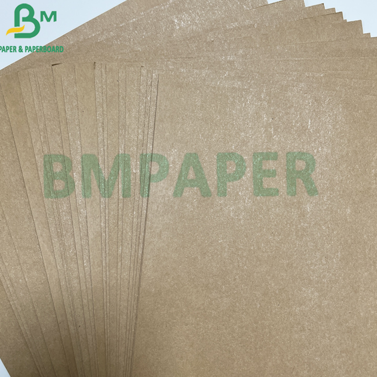 Good Printing Effect Smooth Recyclable 72 * 102 cm Oil proof Water Proof  PE Coated Kraft Paper For Snack Packaging