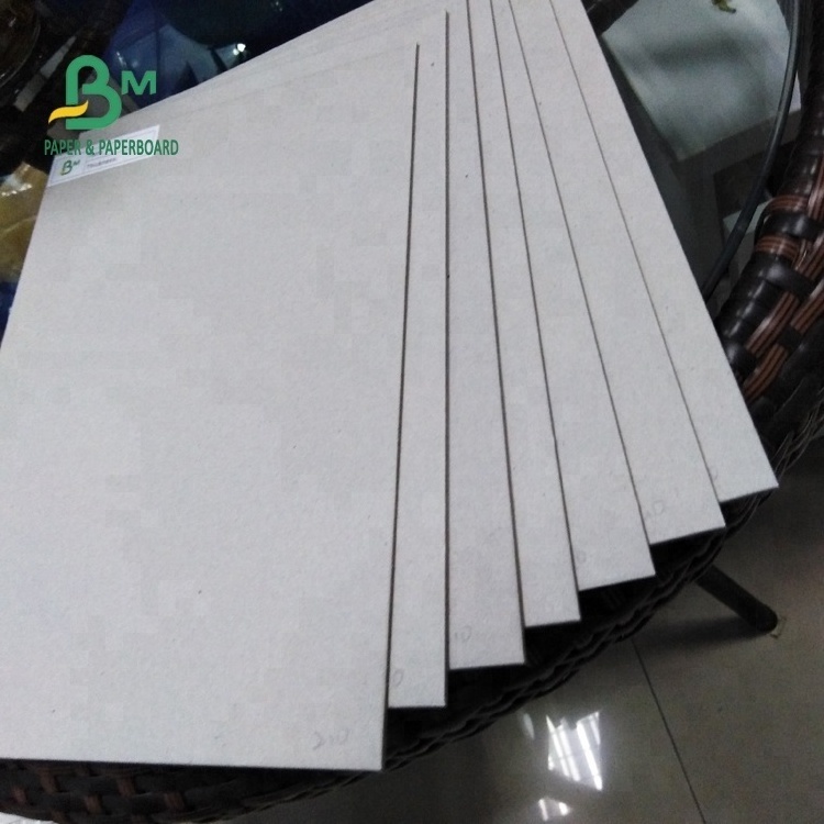 Recycled pulp 1.5mm uncoated Grey carton board / grey paper sheets