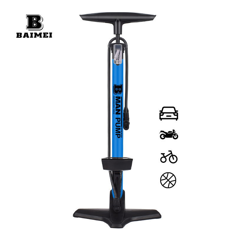 Hot Sales Bicycle Pump Floor Pump for Road Bikes Includes Valve Adapter for Air Compressor Bike Tire Inflator