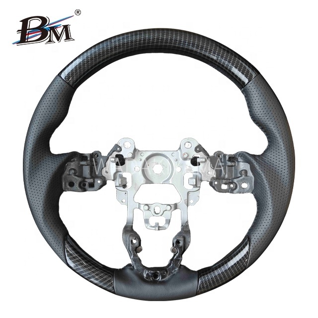 For Mazda AXELA BM/BY Series CX-3/CX-5 2017+ DEMIO DJ Series Hydrographic Film Leather Custom Sport Car Steering Wheels by BM